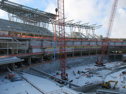 Stadium under construction